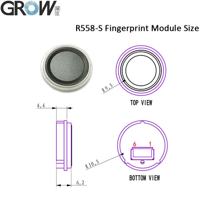 GROW KS220-L+R558-S DC30-75V Fingerprint Control Board 2 Relays Admin/User Funtion Self-Locking/Jog/Ignition Mode