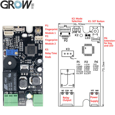 Grow K215-V1.3 Fingerprint Access Control Board for Car Door