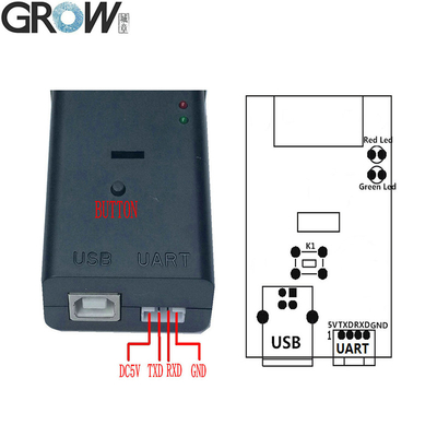 GROW GM66 1D 2D Code Scanner Bar Code Reader QR Code Reader Module With USB UART Interface Black Enclosure For Easy Installtion