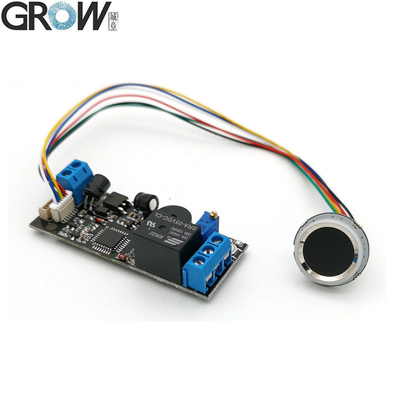 SCHEDA DI CONTROLLO ACCESSO TRAMITE IMPRONTA DIGITALE GROW K202+R502-A DC12V A BASSO CONSUMO + MODULO IMPRONTA DIGITALE CON LED AD ANELLO PICCOLO R502-A