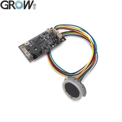 GROW KS200+R502-A 4*Batteria AA o DC3.7V-6.5V Uscita Motore Indicatore Luminoso ad Anello Circolare Scheda di Controllo Accessi Impronte Digitali